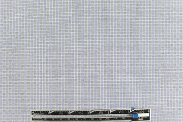 Italian blue basketweave yarn-dyed cotton shirting