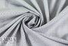 Italian blue basketweave yarn-dyed cotton shirting