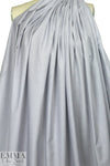 Italian blue basketweave yarn-dyed cotton shirting