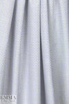 Italian blue basketweave yarn-dyed cotton shirting