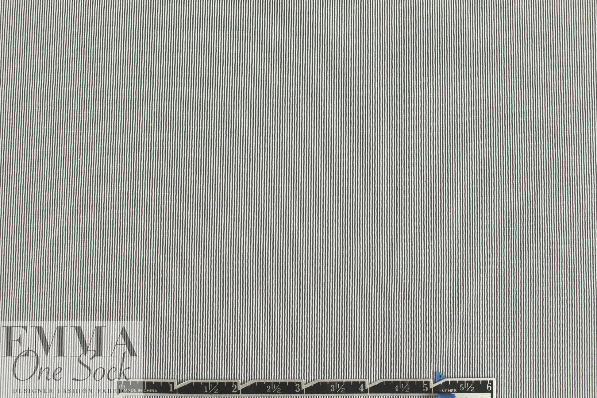 Italian micro-stripe yarn-dyed cotton shirting