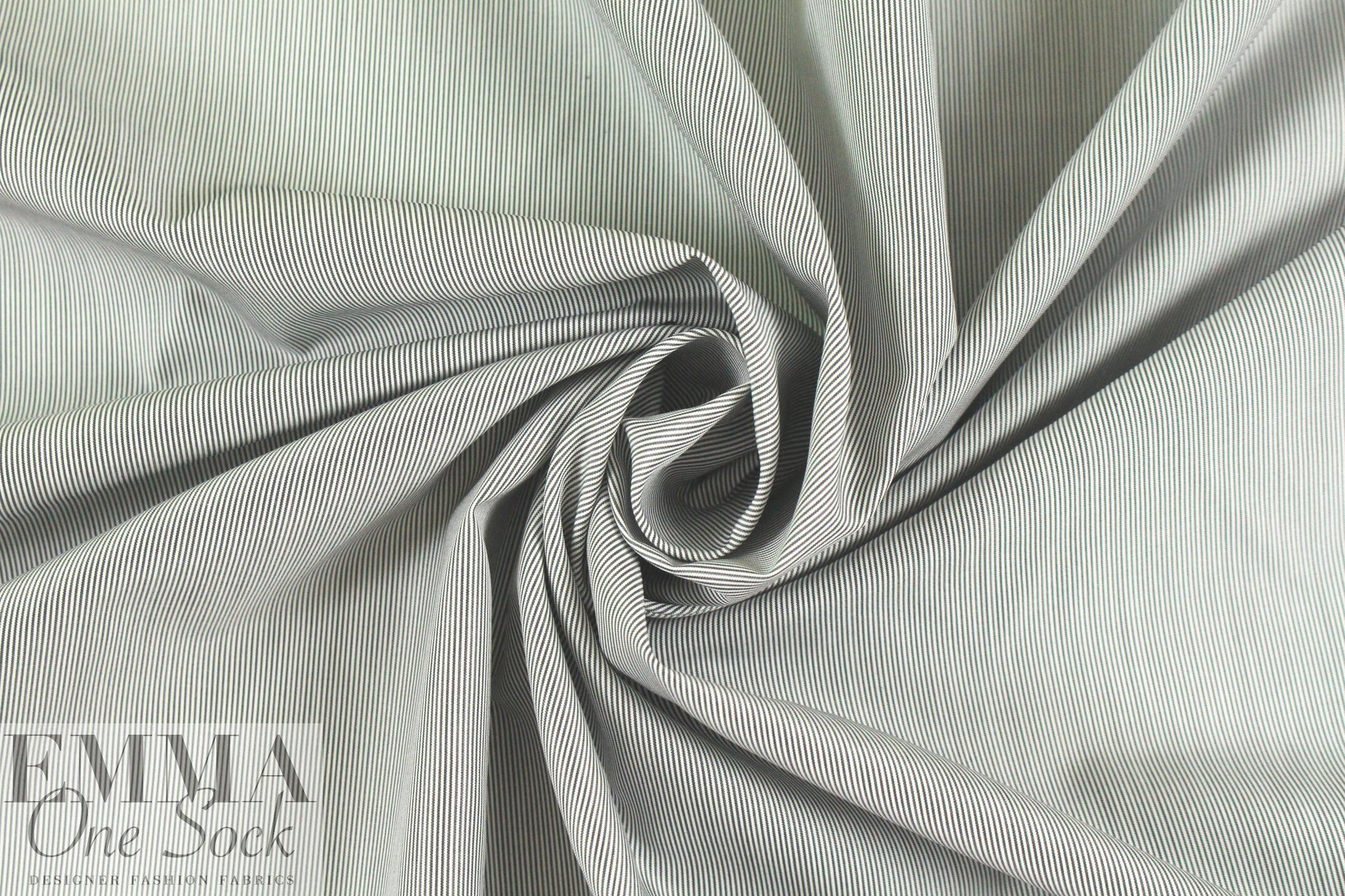 Italian micro-stripe yarn-dyed cotton shirting
