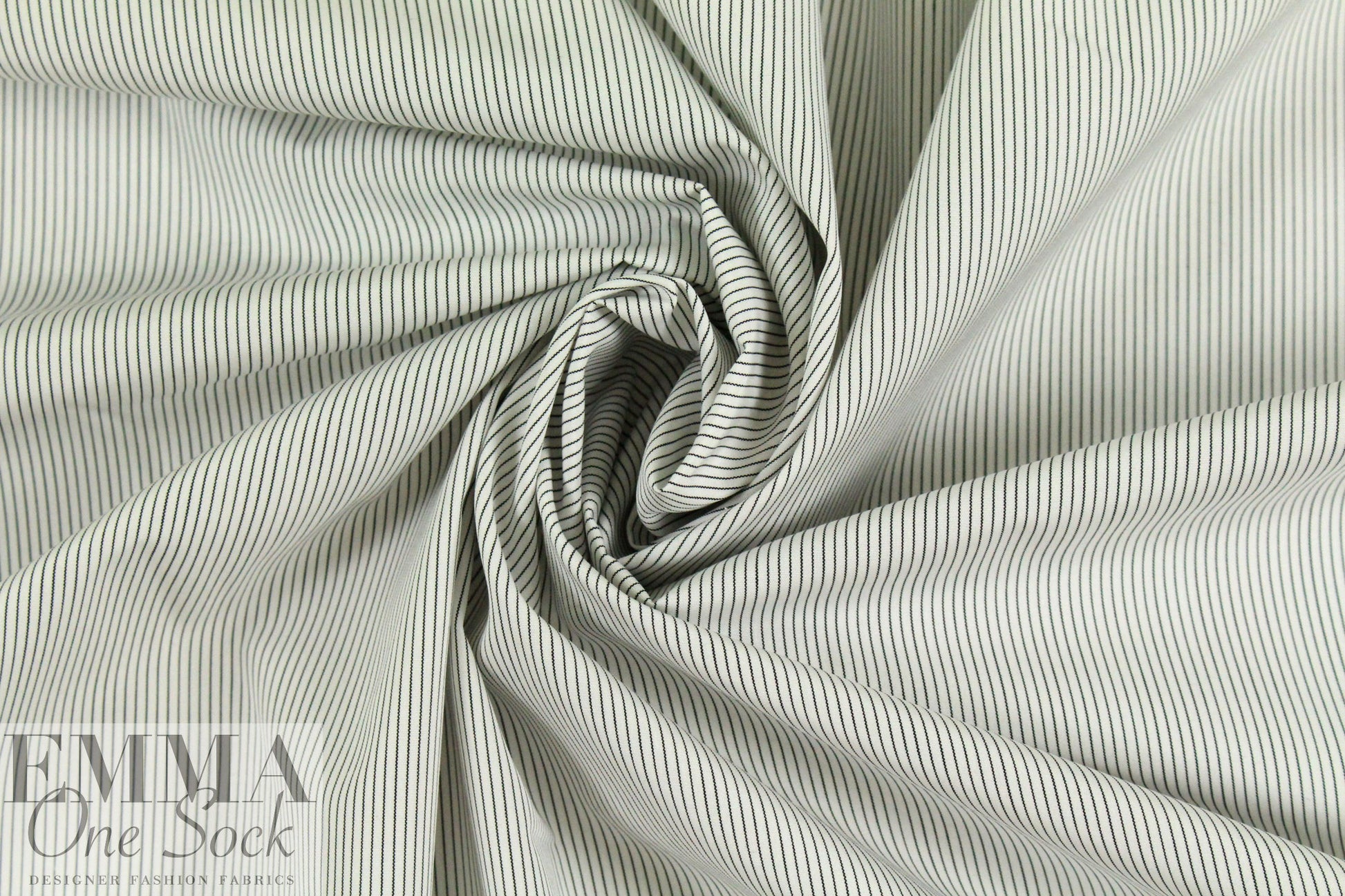Italian tiny stripe yarn-dyed cotton shirting .66 yds