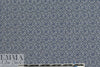 French navy graphic on gray cotton shirting