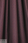 French indigo graphic on wine cotton shirting