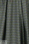 French indigo/olive/gray graphic cotton shirting