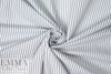 Italian yarn-dye stripe cotton shirting - thin navy/white 1.25 yds