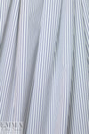 Italian yarn-dye stripe cotton shirting - thin navy/white