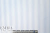 Italian yarn-dye stripe cotton shirting - light blue/white