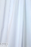 Italian yarn-dye stripe cotton shirting - light blue/white 2 yd