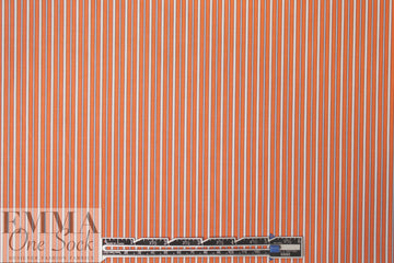 Br00ks Bros. yarn-dyed stripe cotton shirting - tangerine 1.625 yd