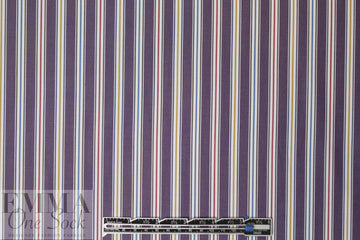 Br00ks Bros. yarn-dyed stripe cotton shirting - mulberry 1.5 yds