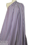 Br00ks Bros. yarn-dyed stripe cotton shirting - mulberry 1.5 yds