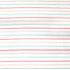 French novelty stripe shirting - salmon/mint/frappe .75 yds