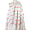 French novelty stripe shirting - salmon/mint/frappe .625 yds