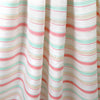 French novelty stripe shirting - salmon/mint/frappe 1.25 yd