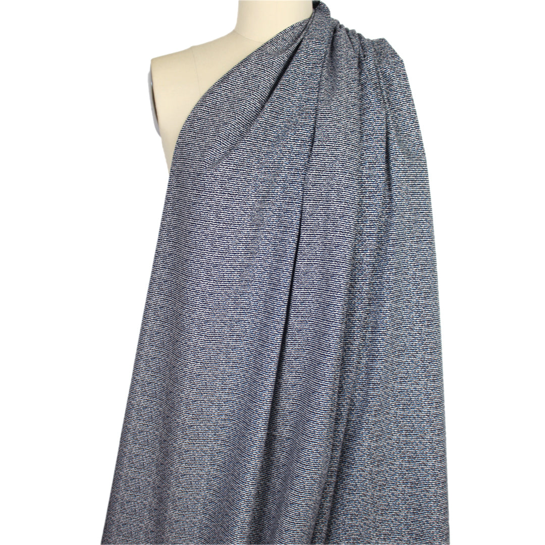 French 'jazzy jot' printed cotton shirting 1.125 yds