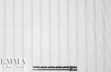 Italian black/white jacquard yarn-dyed cotton shirting