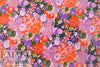 Italian Pucci-esque floral organic cotton stretch woven .75 yds