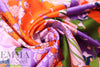 Italian Pucci-esque floral organic cotton stretch woven 1.125 yard