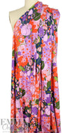 Italian Pucci-esque floral organic cotton stretch woven 1.125 yard