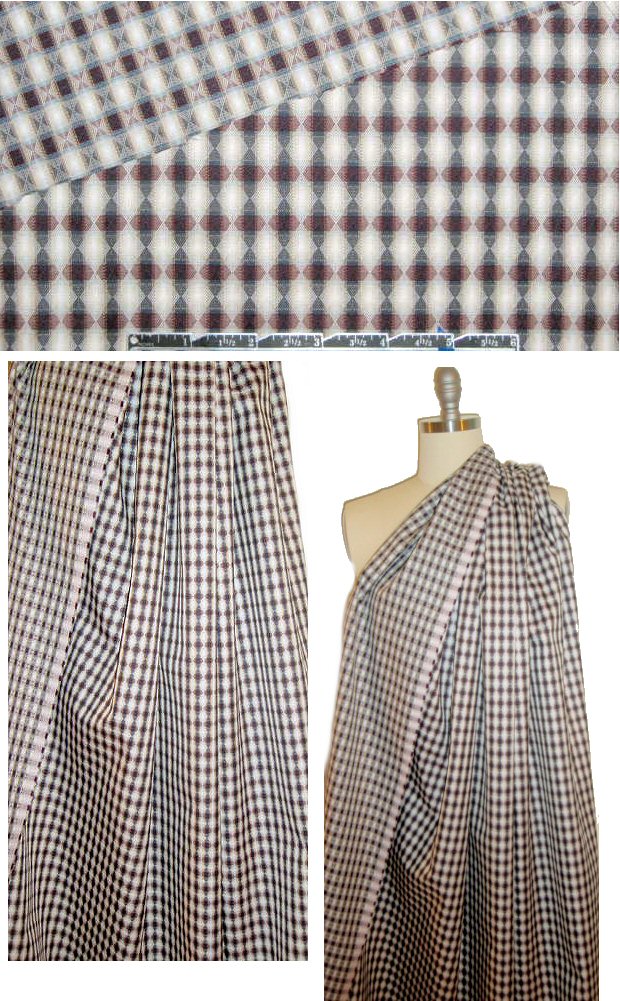 Italian intricate medallion jacquard cotton shirting
