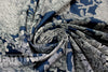 Italian designer 'floral reef' line-drawn cotton shirting 2.25 yds