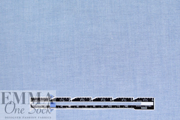 oxford cloth cotton shirting - blue/white 1.5 yds
