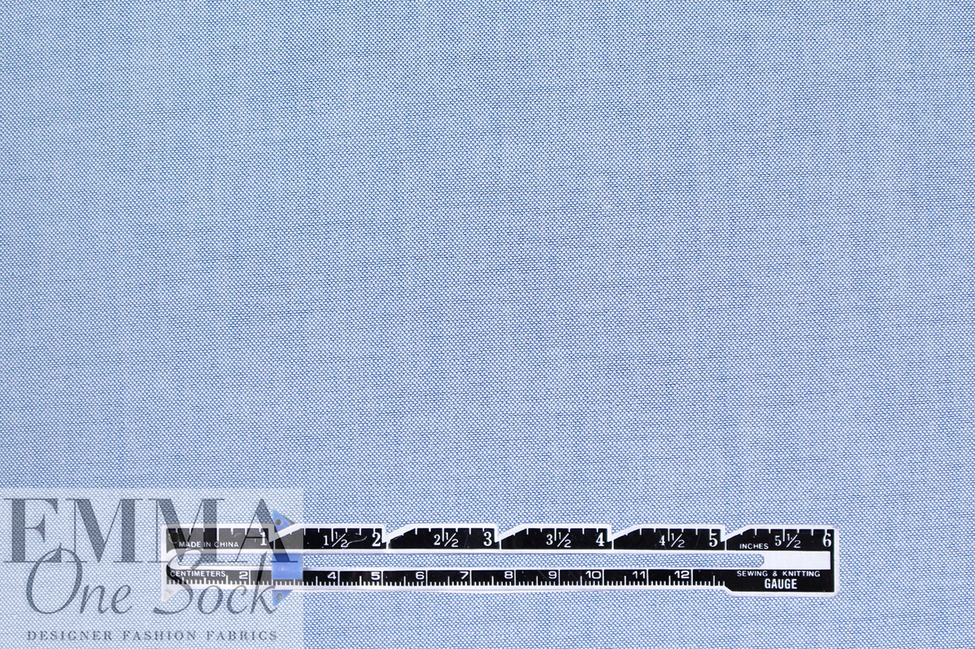 oxford cloth cotton shirting - blue/white .875 yds