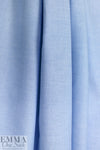 oxford cloth cotton shirting - blue/white 1.75 yd