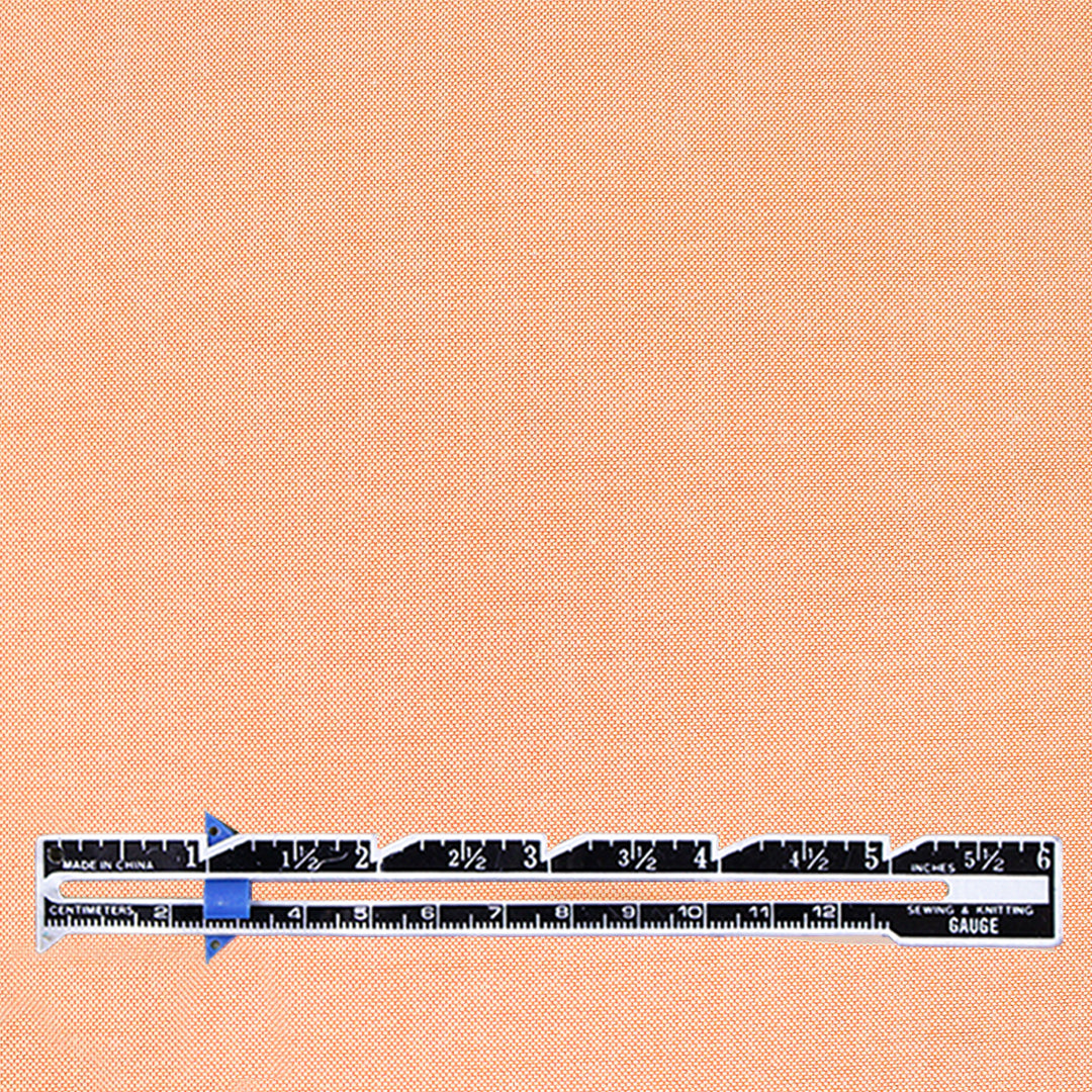 oxford cloth cotton shirting - clementine/white 1.75 yd