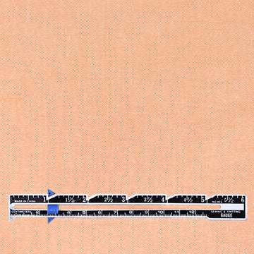 oxford cloth cotton shirting - clementine/white 1.75 yd