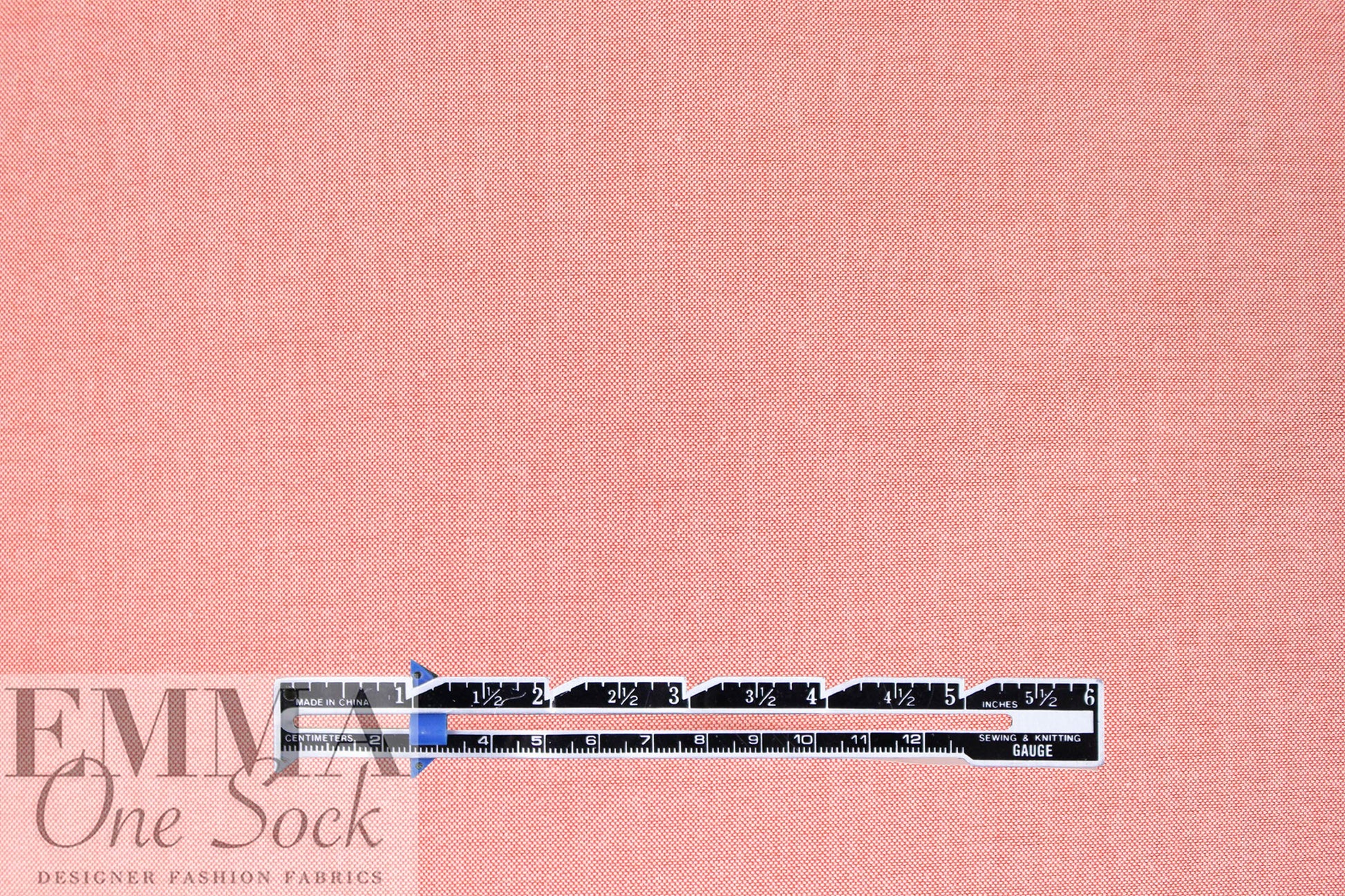 oxford cloth cotton shirting - rouge/white 2 yd