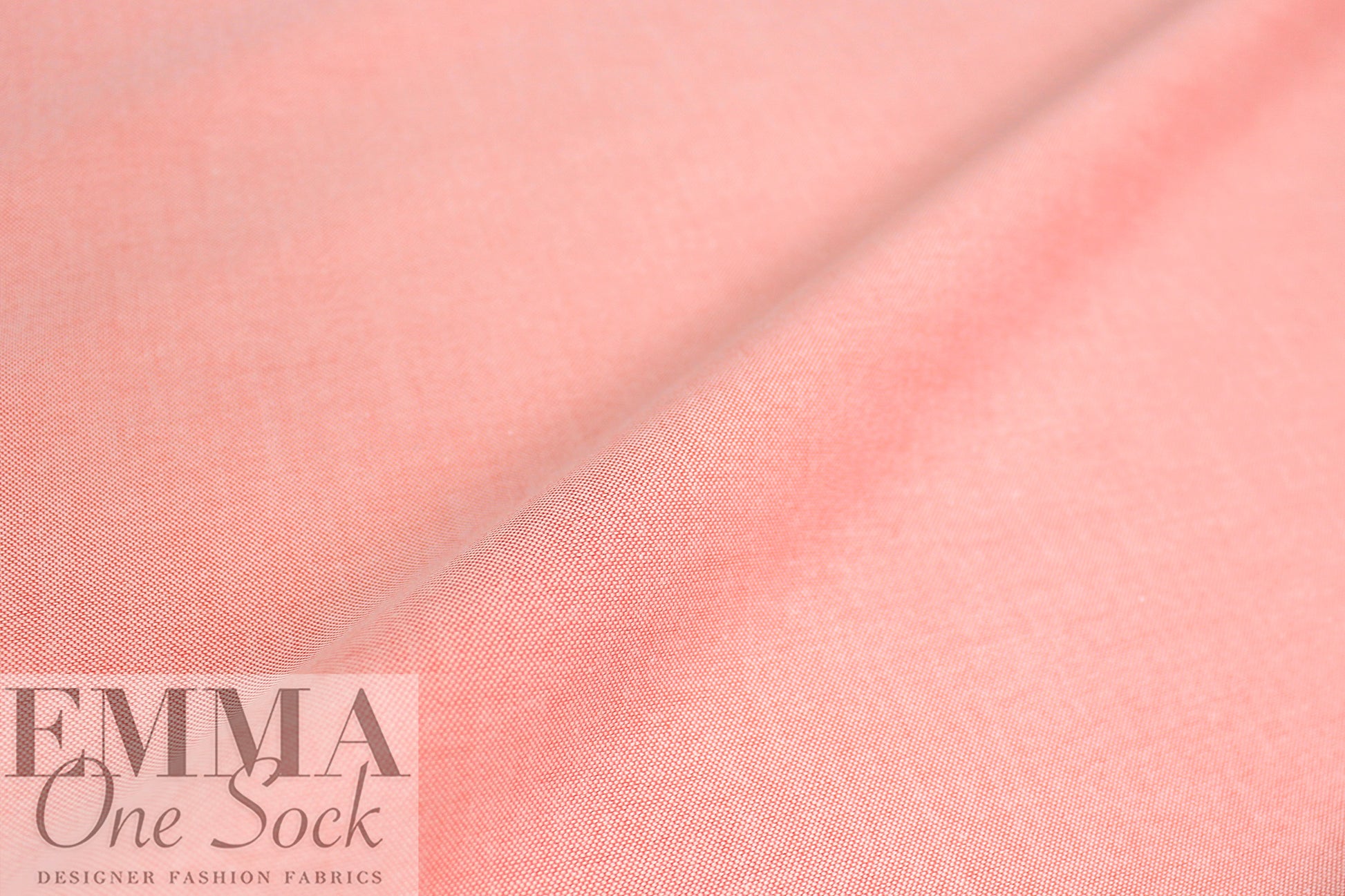 oxford cloth cotton shirting - rouge/white 1.75 yd