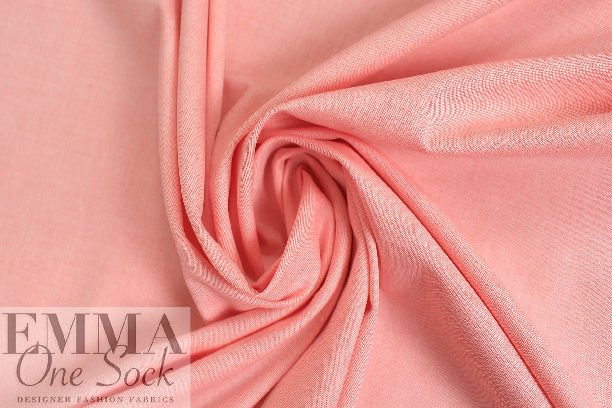 oxford cloth cotton shirting - rouge/white 1.75 yd