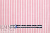 oxford cloth cotton - pink/white stripe 2 yd