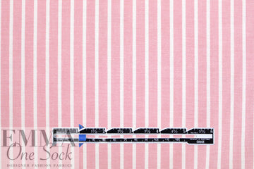 oxford cloth cotton - pink/white stripe 2 yd
