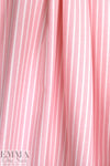 oxford cloth cotton - pink/white stripe 1 yard