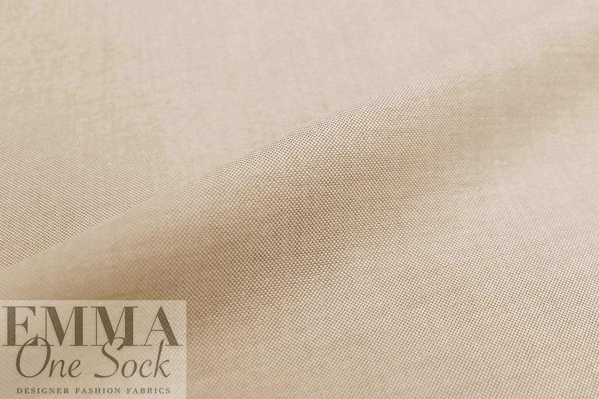 oxford cloth cotton shirting - parchment/white 1.5 yd