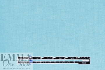oxford cloth cotton shirting - carribean/white 2 yd