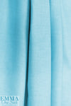 oxford cloth cotton shirting - carribean/white 2 yd