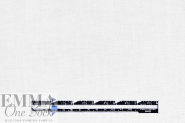 oxford cloth cotton shirting - white/white 2 yds
