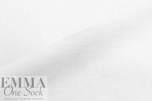 oxford cloth cotton shirting - white/white