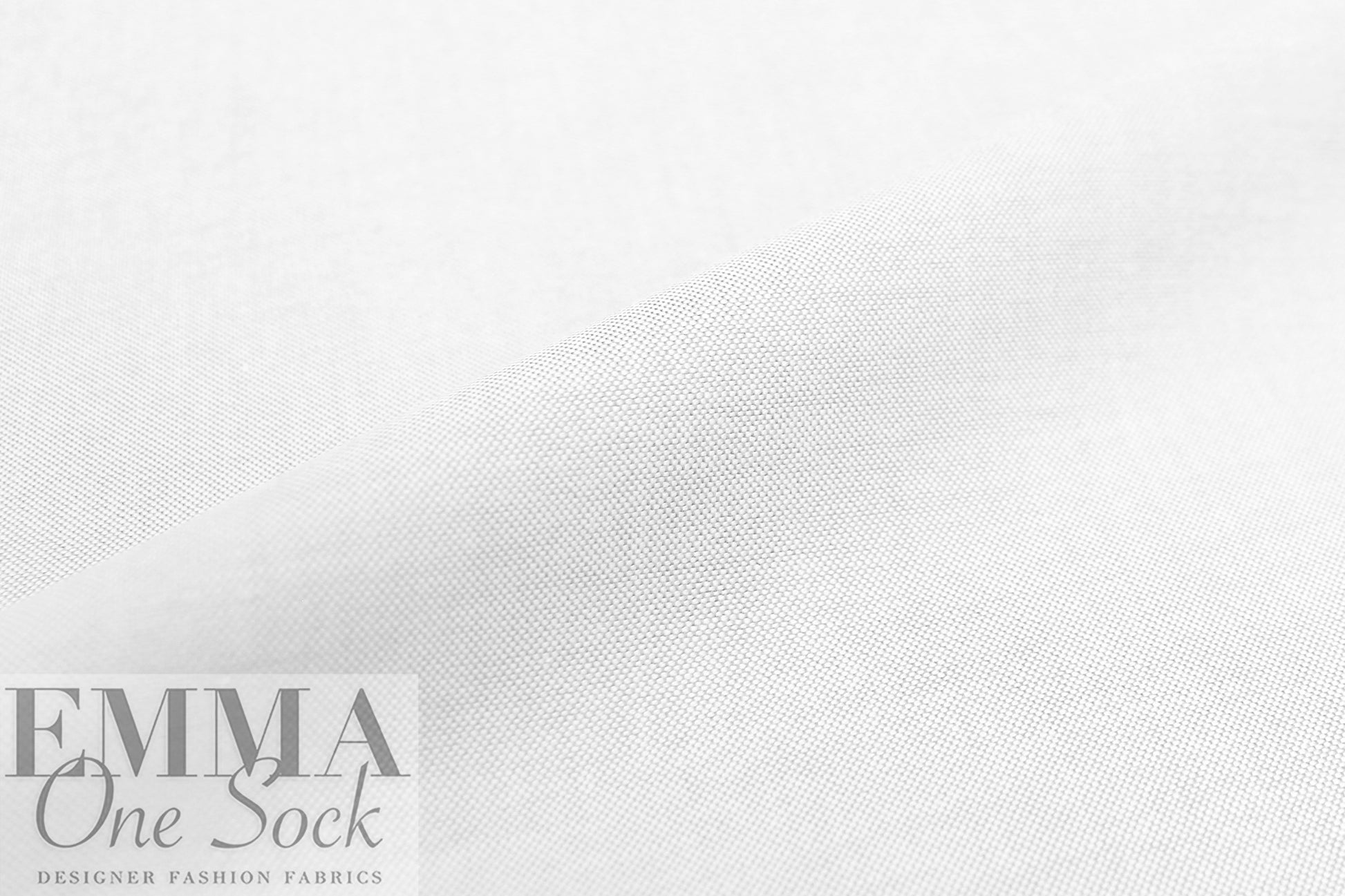oxford cloth cotton shirting - white/white 1.75 yd