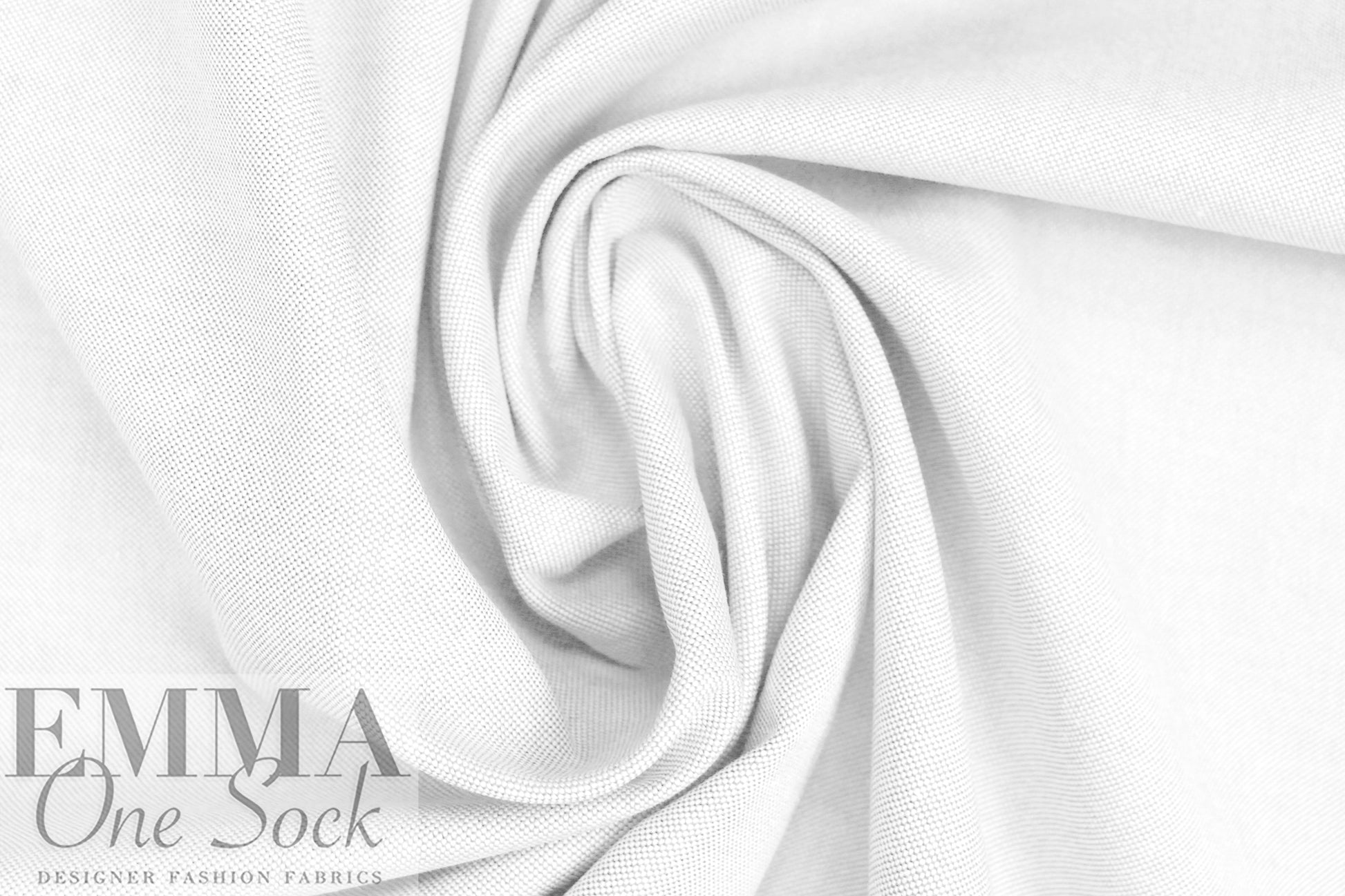 oxford cloth cotton shirting - white/white .5 yds