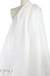 oxford cloth cotton shirting - white/white .625 yds