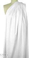 Italian damask diagonal stripe cotton shirting - white 2 yd
