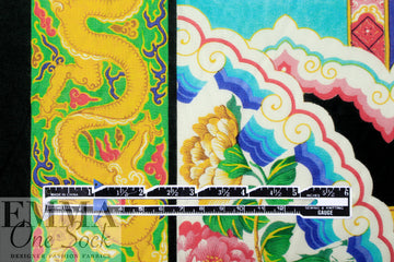 Rache1 Comey 'decoflora multicolor' cotton shirting .875 yds