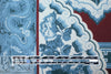 Rache1 Comey 'decoflora blue/henna' cotton shirting 1.875 yd