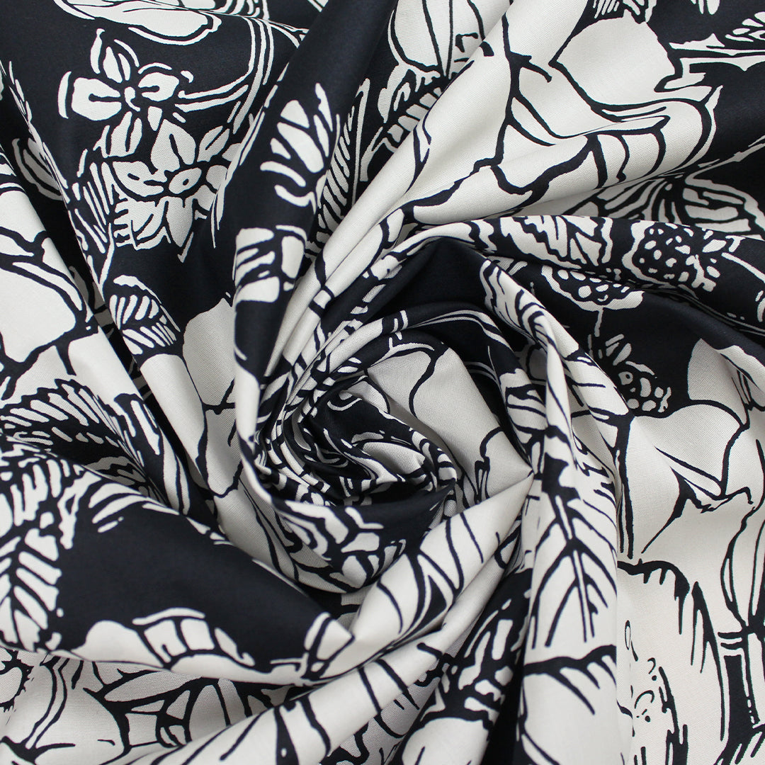 M@x Mara 'Persian orchard' cotton shirting panel 1.125 yds - 1 Panel